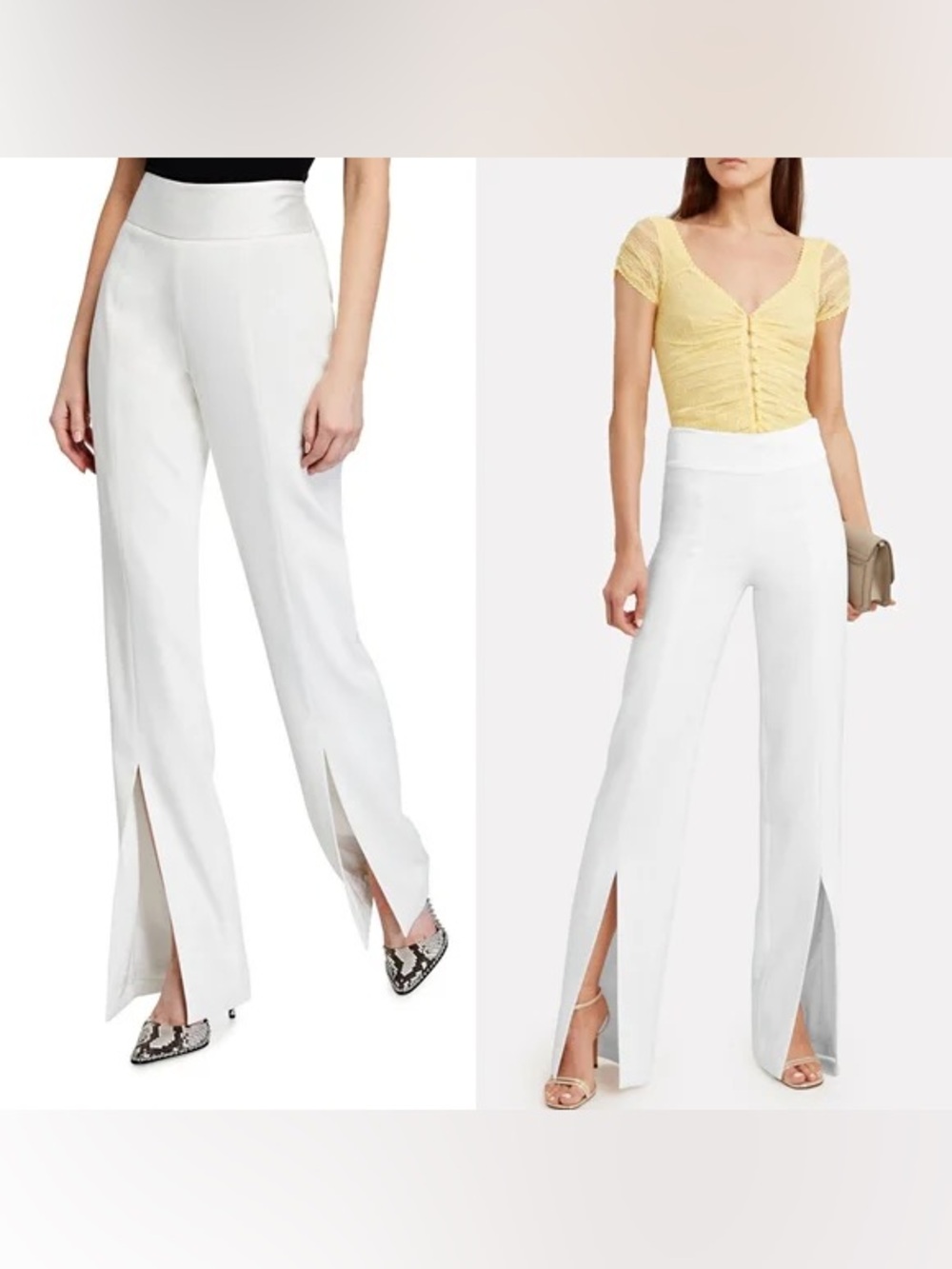 Jonathan Simkhai Ariah Split-Cuff Pants